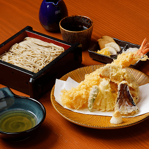 デカ海老天せいろ蕎麦