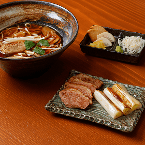 <極上>名物千住葱と鴨の蕎麦